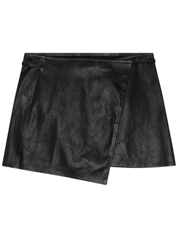 Diesel L-Kesselle leather skirt - Black Cover