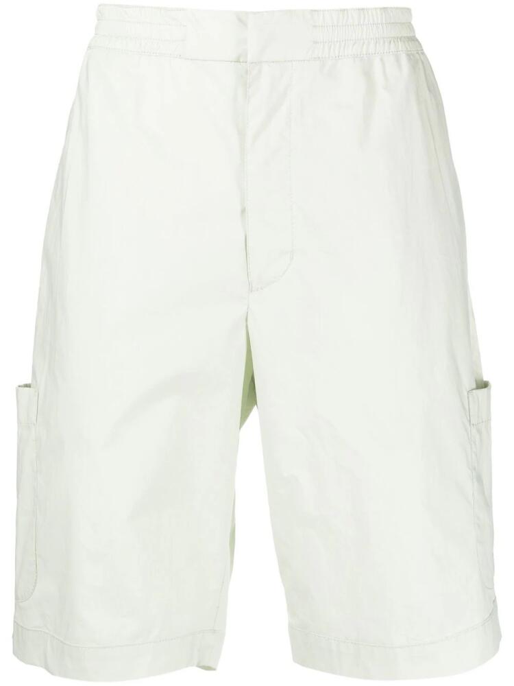 AMBUSH elasticated-waist cotton bermuda shorts - Green Cover