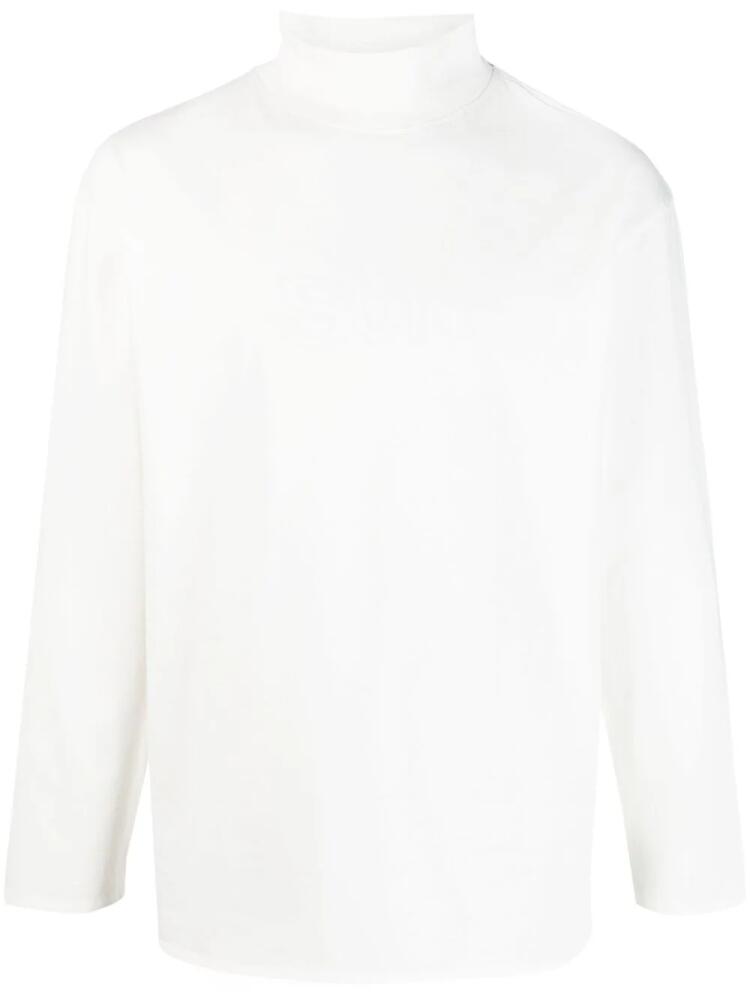 ERL high-neck cotton sweatshirt - White Cover