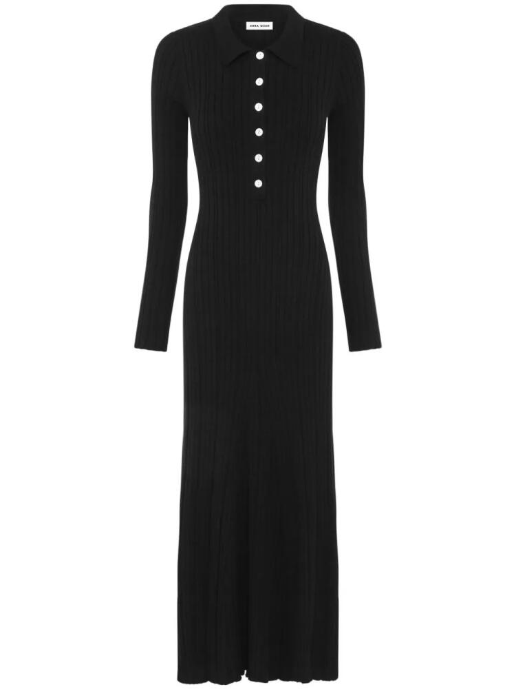 Anna Quan Angelina knitted maxi dress - Black Cover