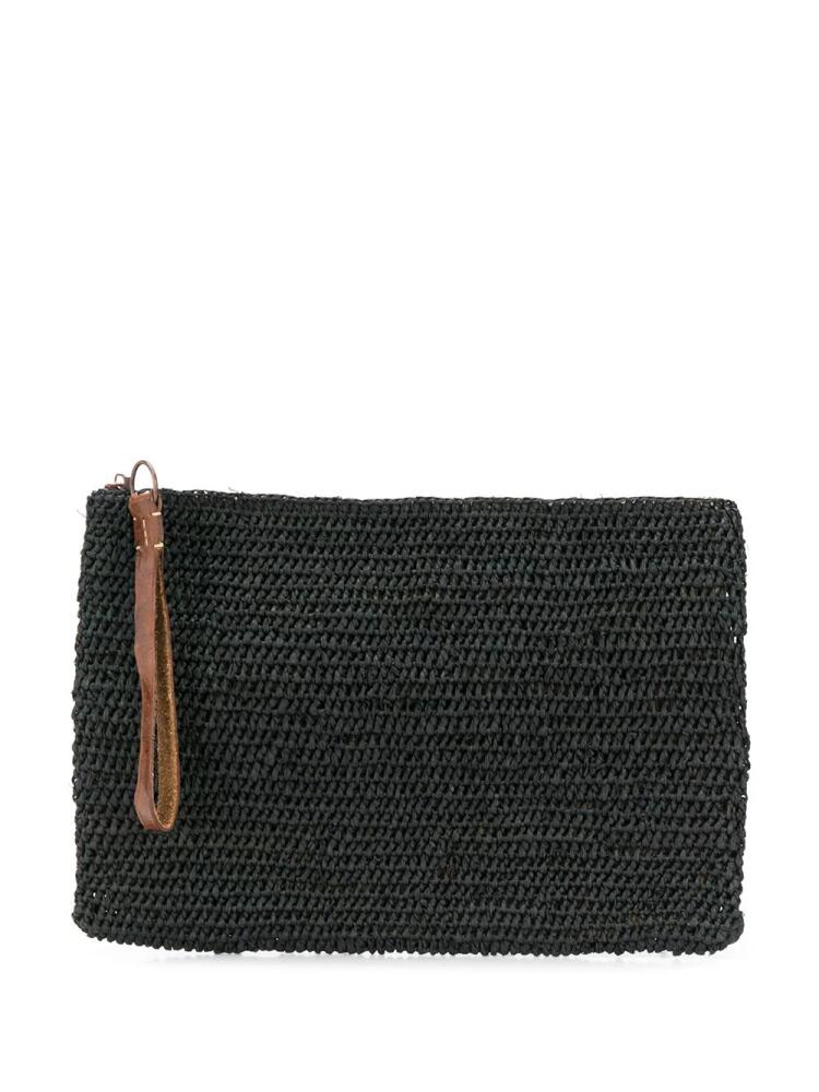 IBELIV woven zipped clutch bag - Black Cover