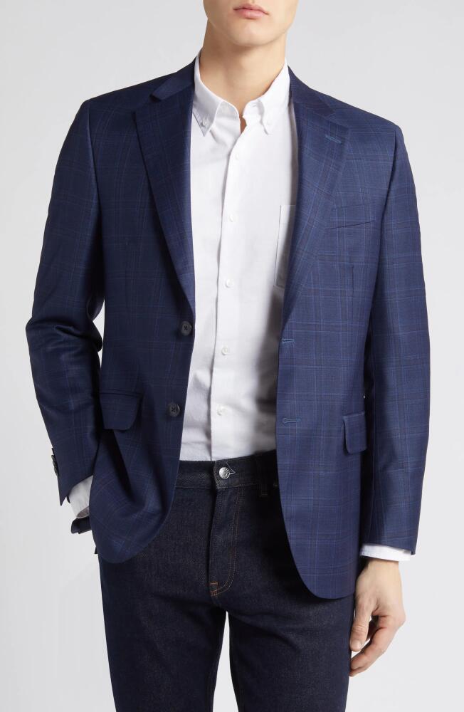 Peter Millar Plaid Wool Sport Coat in Blue Cover