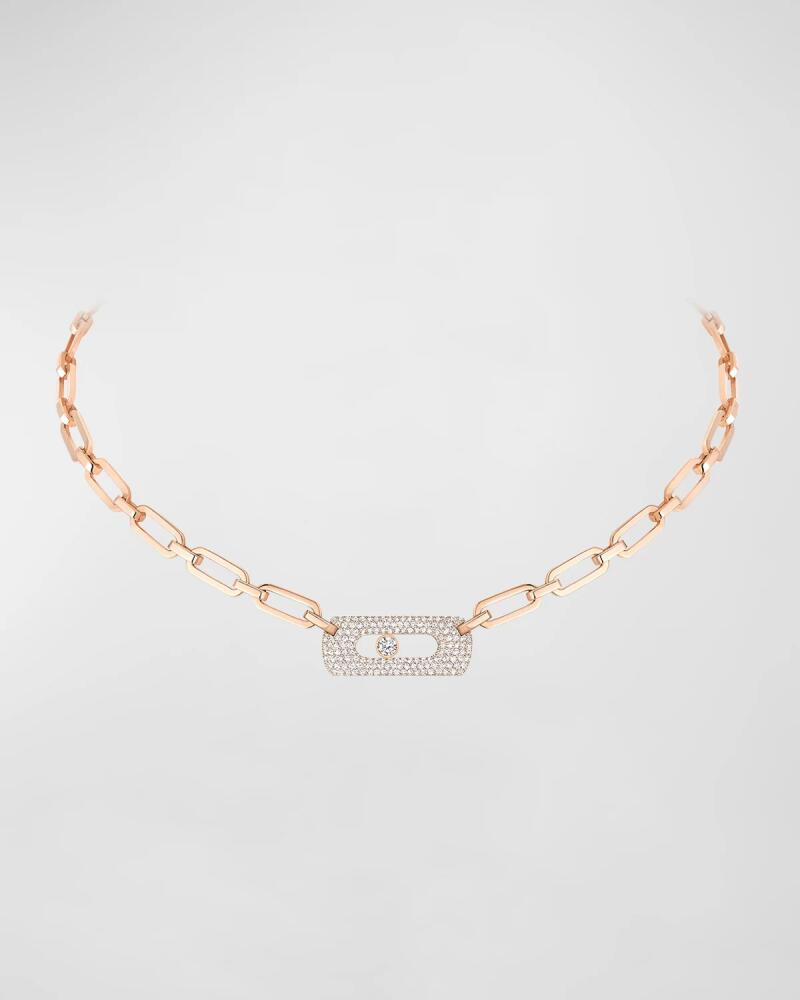 Messika My Move 18K Rose Gold Diamond Necklace Cover