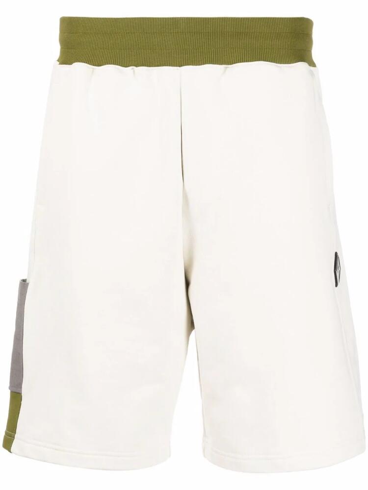 A-COLD-WALL* two-tone panel shorts - Neutrals Cover