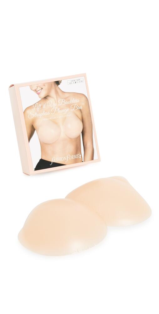 Fashion Forms Lift It Up Backless Strapless Plunge Bra Almond Cover