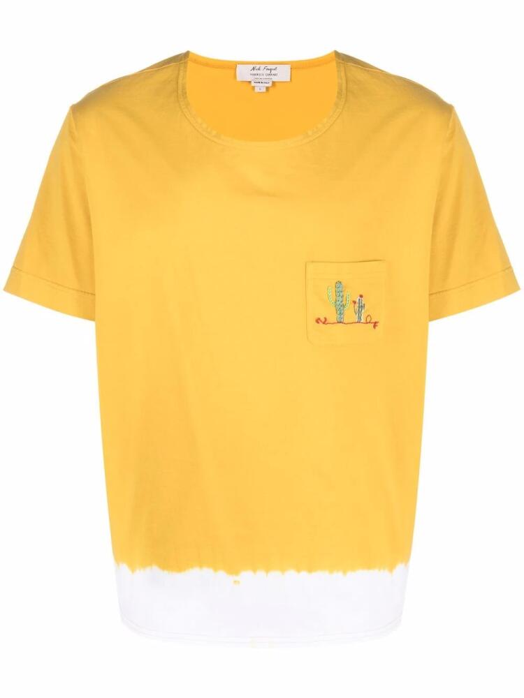 Nick Fouquet embroidered-design T-shirt - Yellow Cover