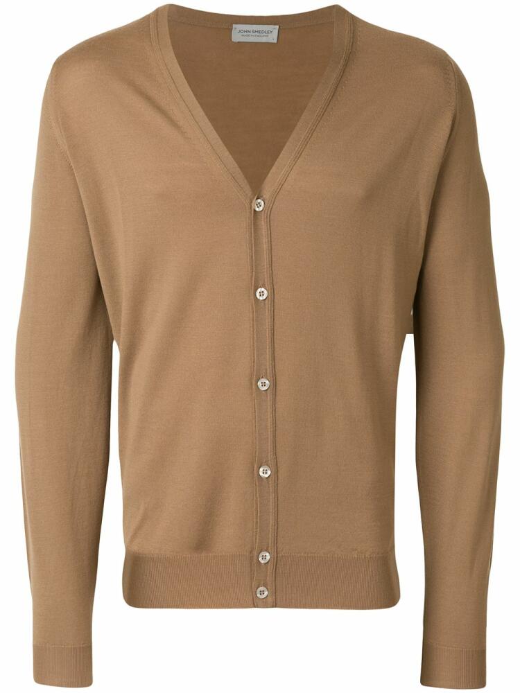 John Smedley v-neck cardigan - Brown Cover