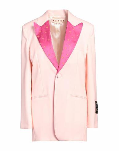 Marni Woman Blazer Pink Virgin Wool, Viscose, Polyester Cover