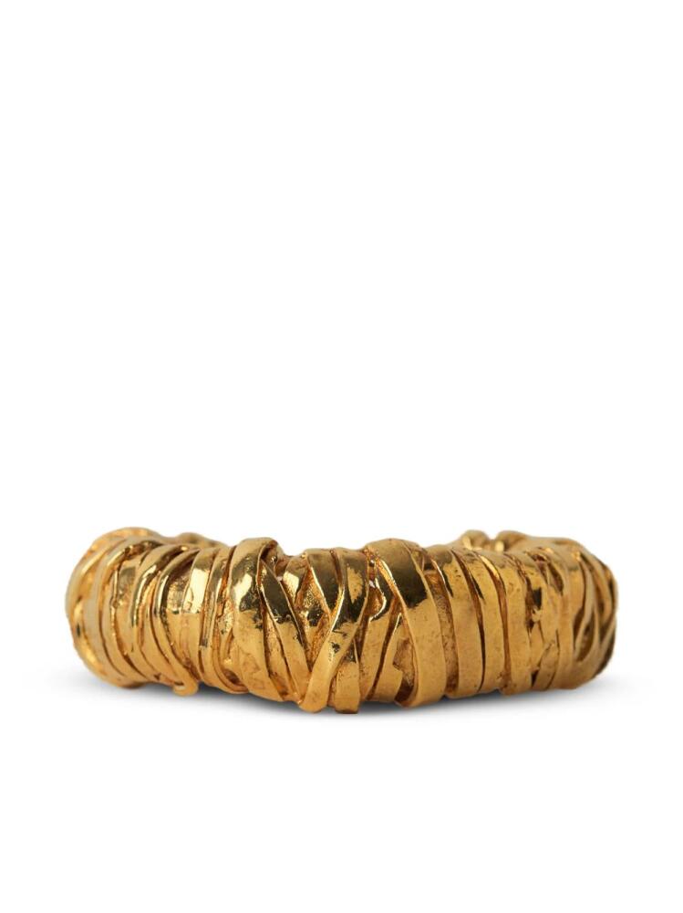 Paola Sighinolfi Wrap textured bracelet - Gold Cover