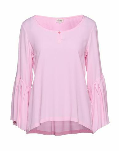 Her Shirt Her Dress Woman Top Pink Viscose, Silk Cover