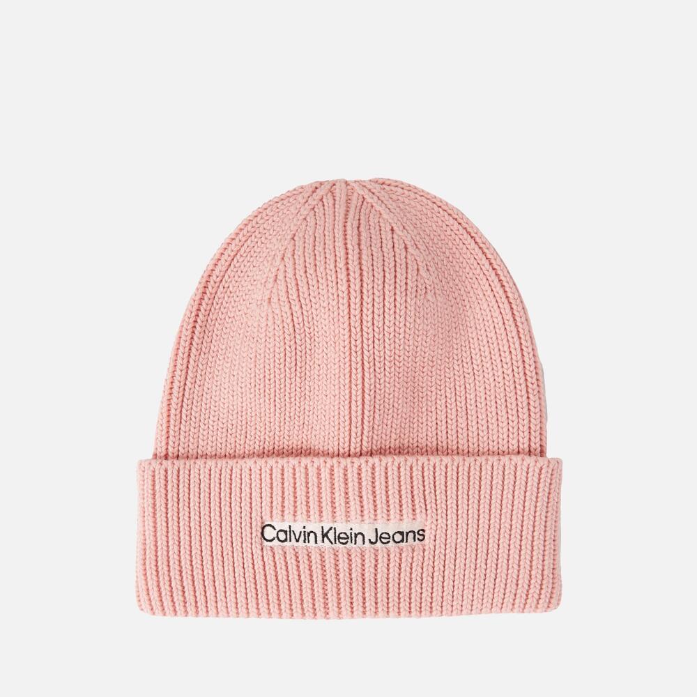 Calvin Klein Jeans Institutional Ribbed-Cotton Blend Beanie Cover