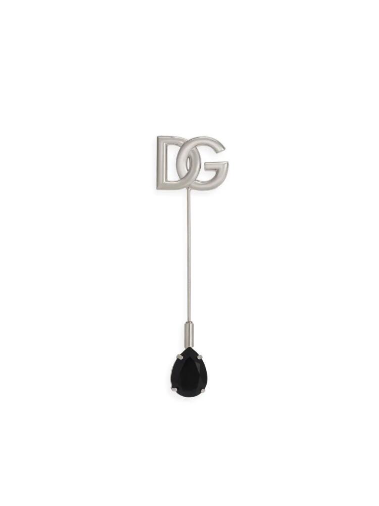 Dolce & Gabbana DG-logo lapel pin - Silver Cover