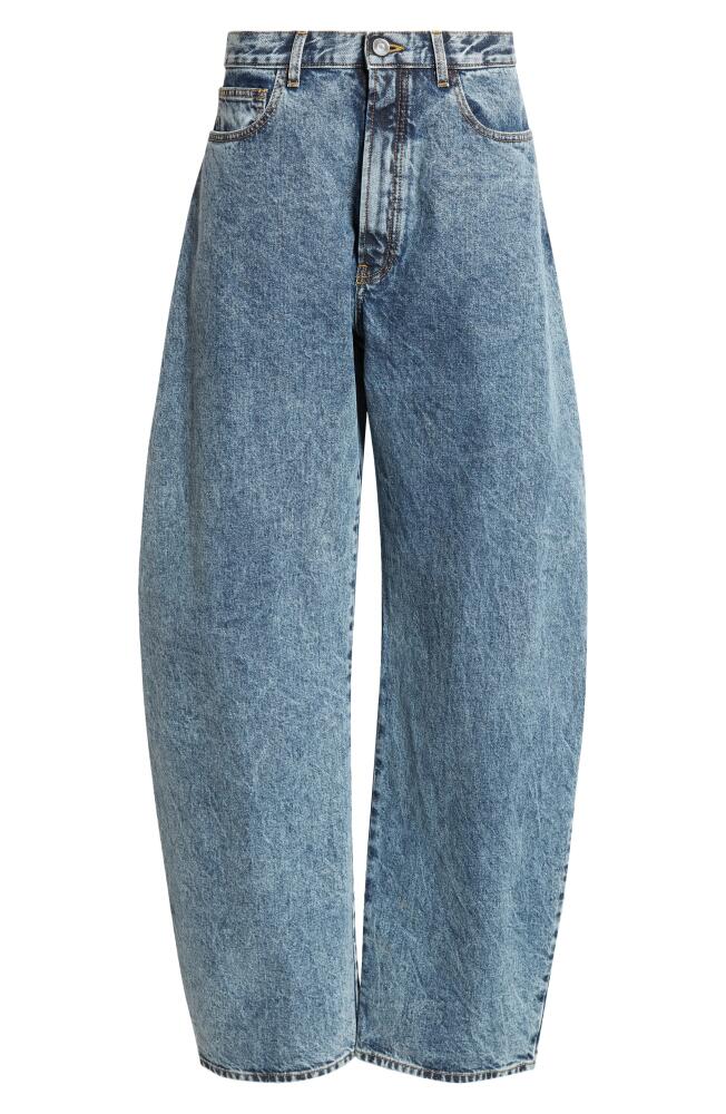 Alaïa Barrel Leg Jeans in Bleu Neige Cover