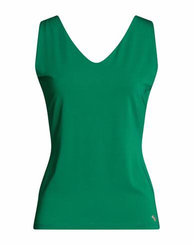 Angelo Marani Woman Top Green Viscose, Elastane Cover