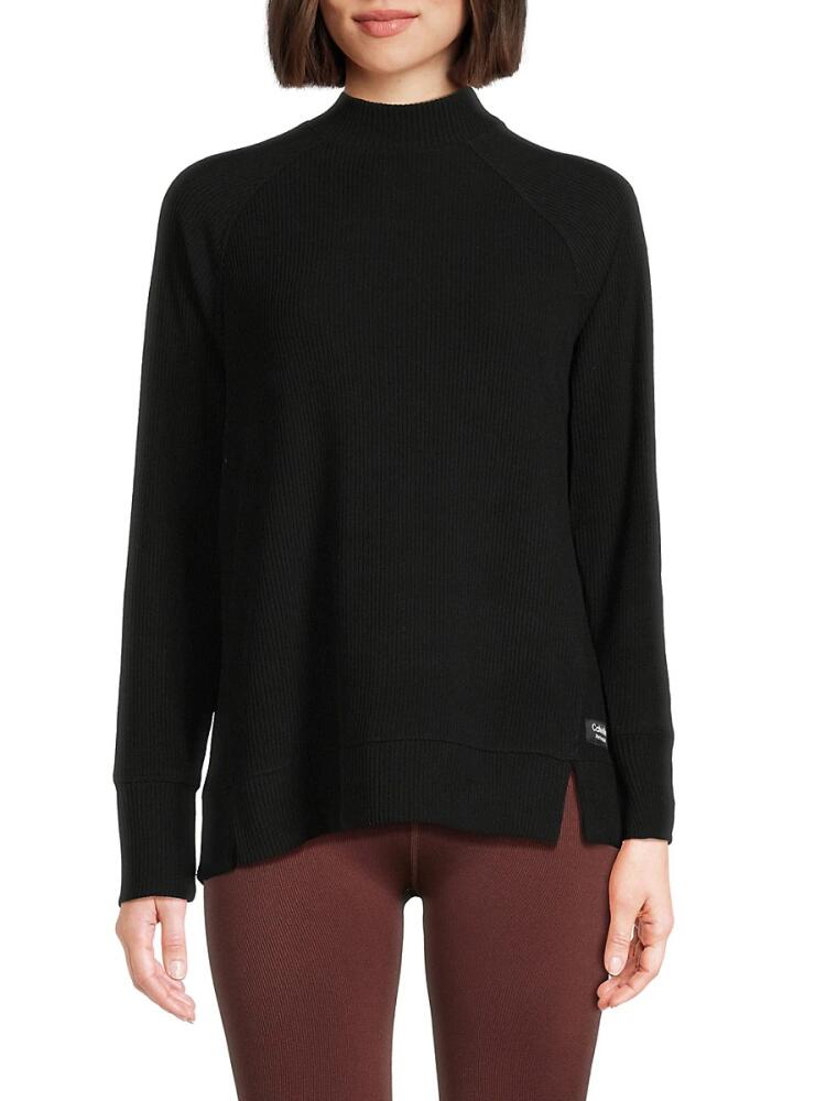 Calvin Klein Women's Mockneck Sweater - Black Cover