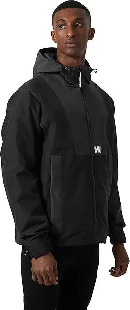 Helly Hansen Rig Rain Jacket (Black) Men's Clothing Cover