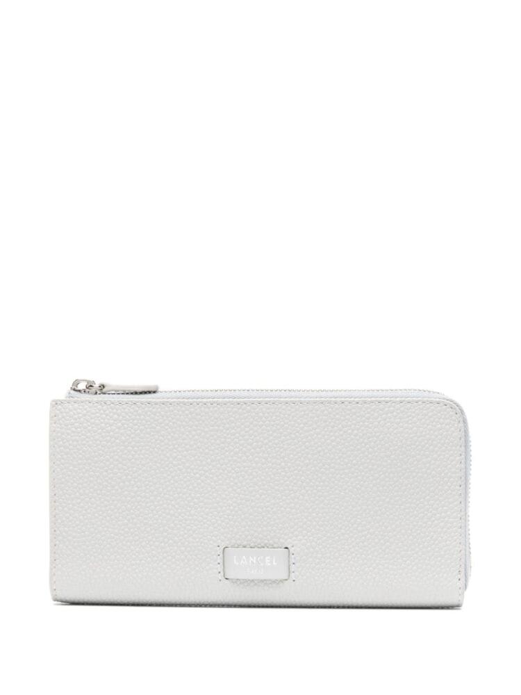 Lancel Ninon leather zipped wallet - White Cover