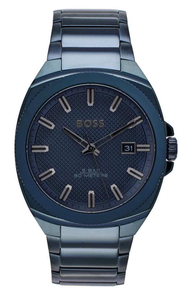 BOSS Walker Bracelet Watch, 41mm in Blue Cover