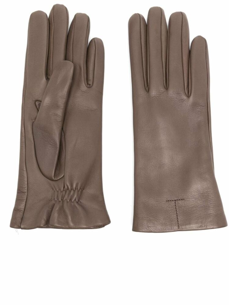 TOTEME leather gloves - Brown Cover