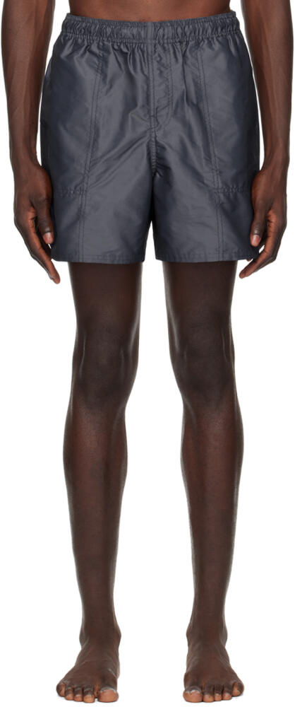 Saturdays NYC Navy Talley Iridescent Swim Shorts Cover