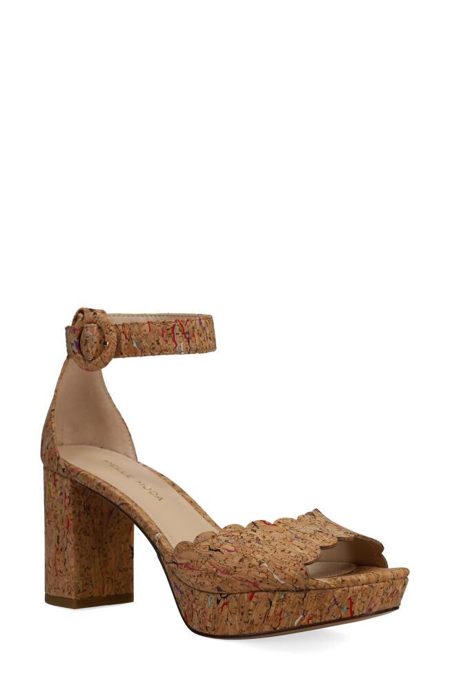 Pelle Moda Aneko Platform Sandal in Multi Cork Cover