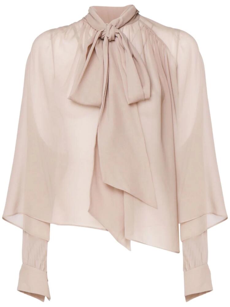 Chloé pussy-bow blouse - Pink Cover