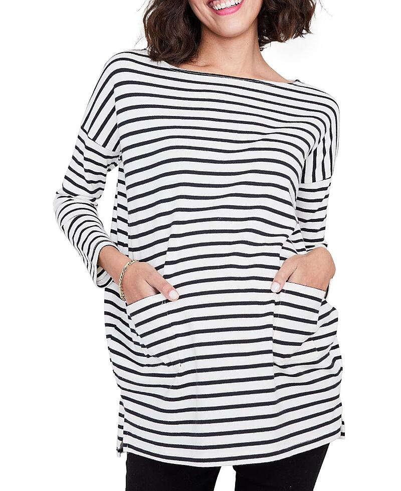 Hatch Collection Long Sleeve Maternity Bateau Top Cover