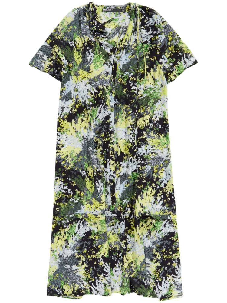 Bimba y Lola graphic-print midi dress - Green Cover