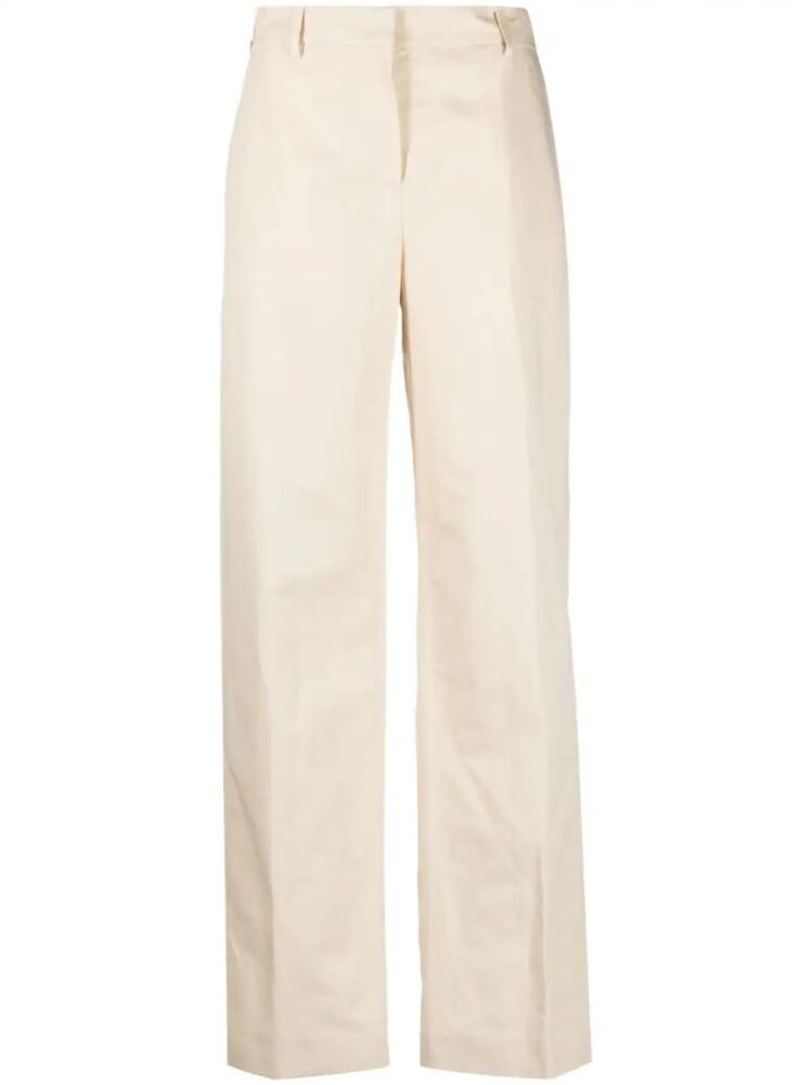 PT Torino high-waisted straight trousers - Neutrals Cover