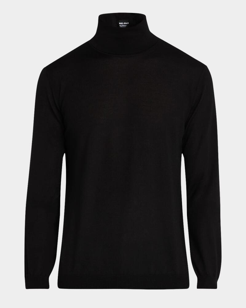 Giorgio Armani Men's Cashmere Plain Stitch Turtleneck Cover