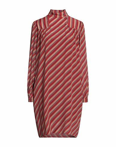 Katia Giannini Woman Mini dress Red Viscose, Silk, Polyester Cover