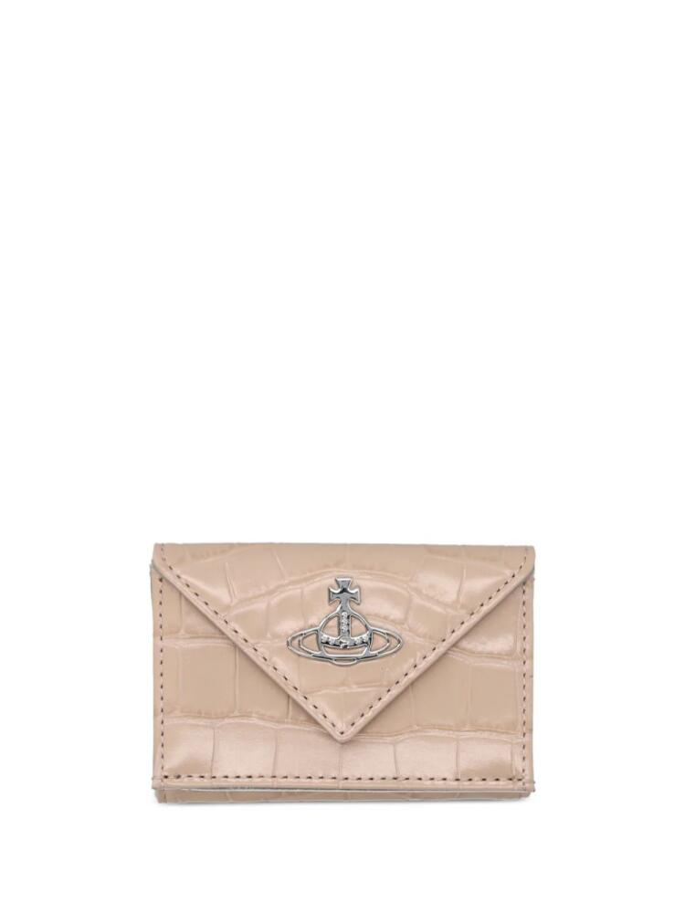 Vivienne Westwood envelope leather wallet - Neutrals Cover