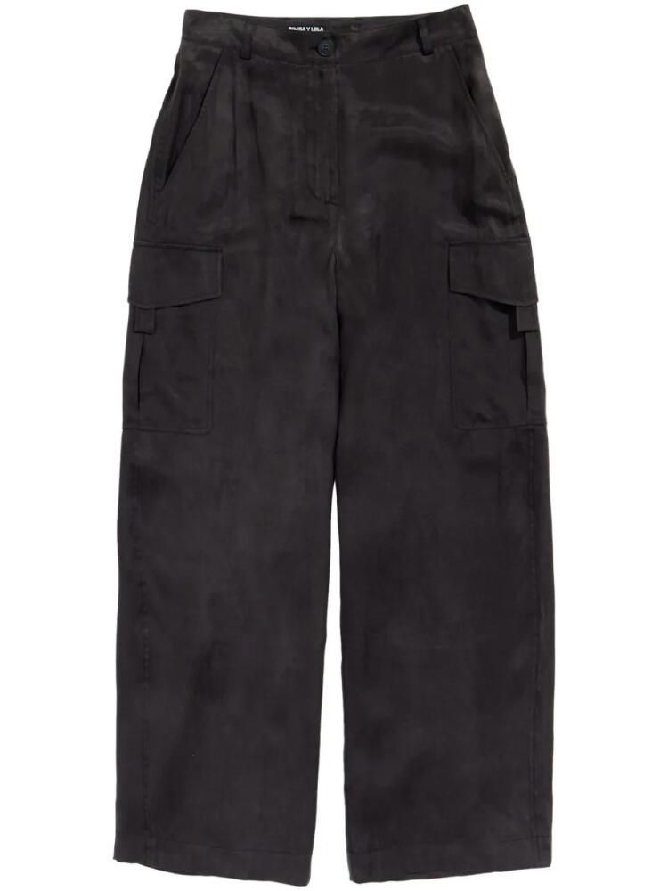 Bimba y Lola mid-rise cargo trousers - Black Cover