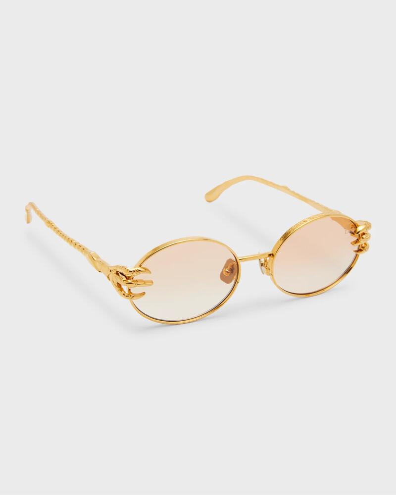 Anna-Karin Karlsson Claw Adventure Gold-Plated Titanium Oval Sunglasses Cover