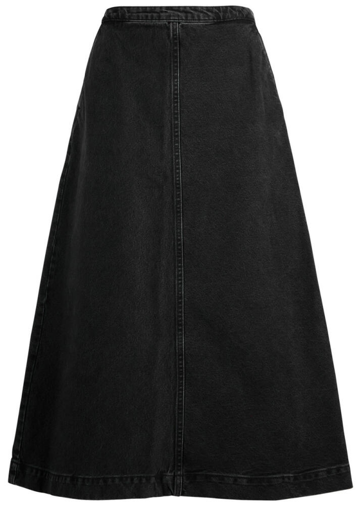 Skall Studio Imana Denim Midi Skirt - Black Cover