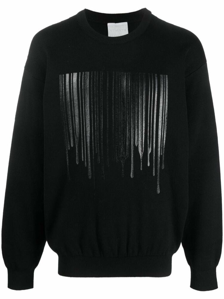 VTMNTS logo-print knit sweater - Black Cover