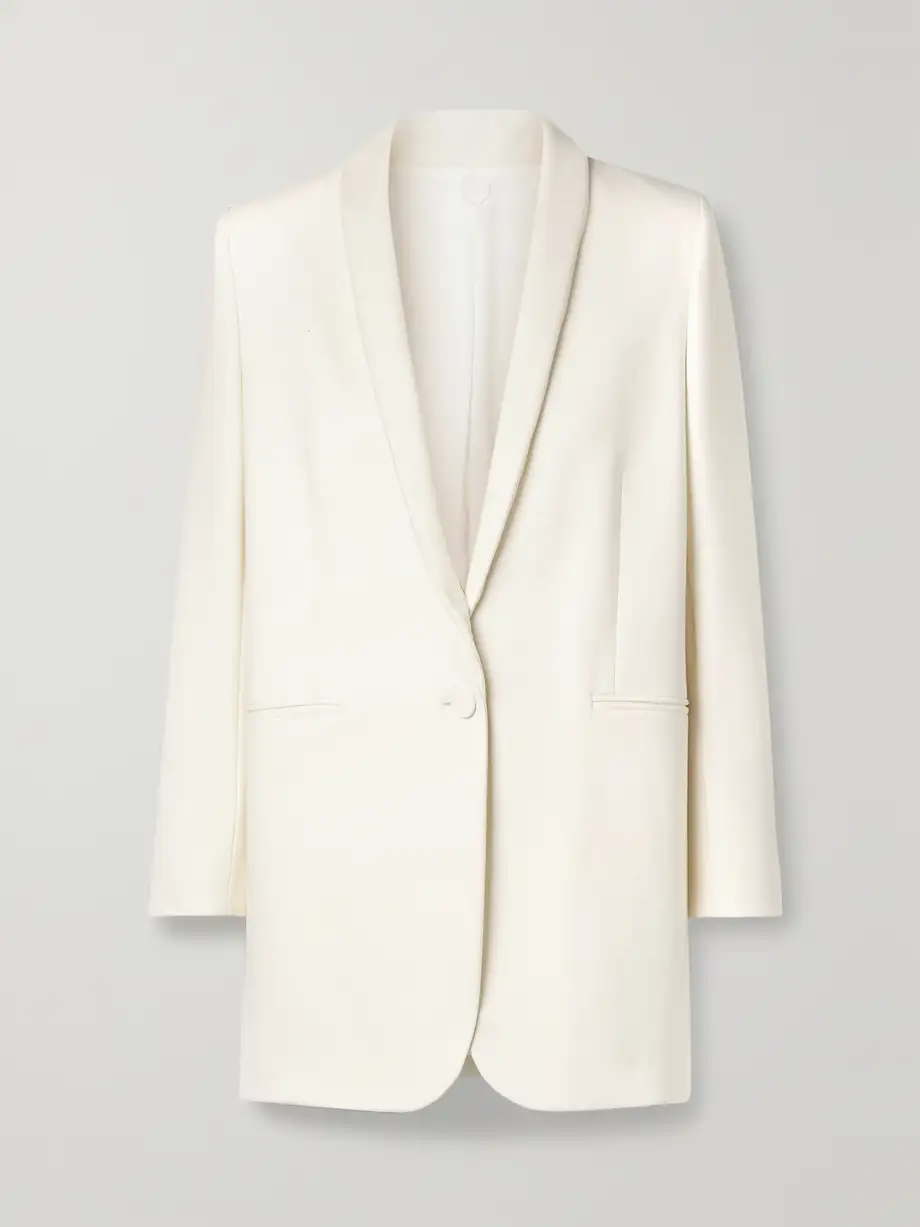 The Row - Jerry Stretch-wool Blazer - Cream Cover