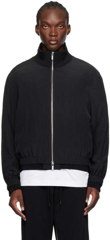 Helmut Lang Black Zip Bomber Jacket Cover