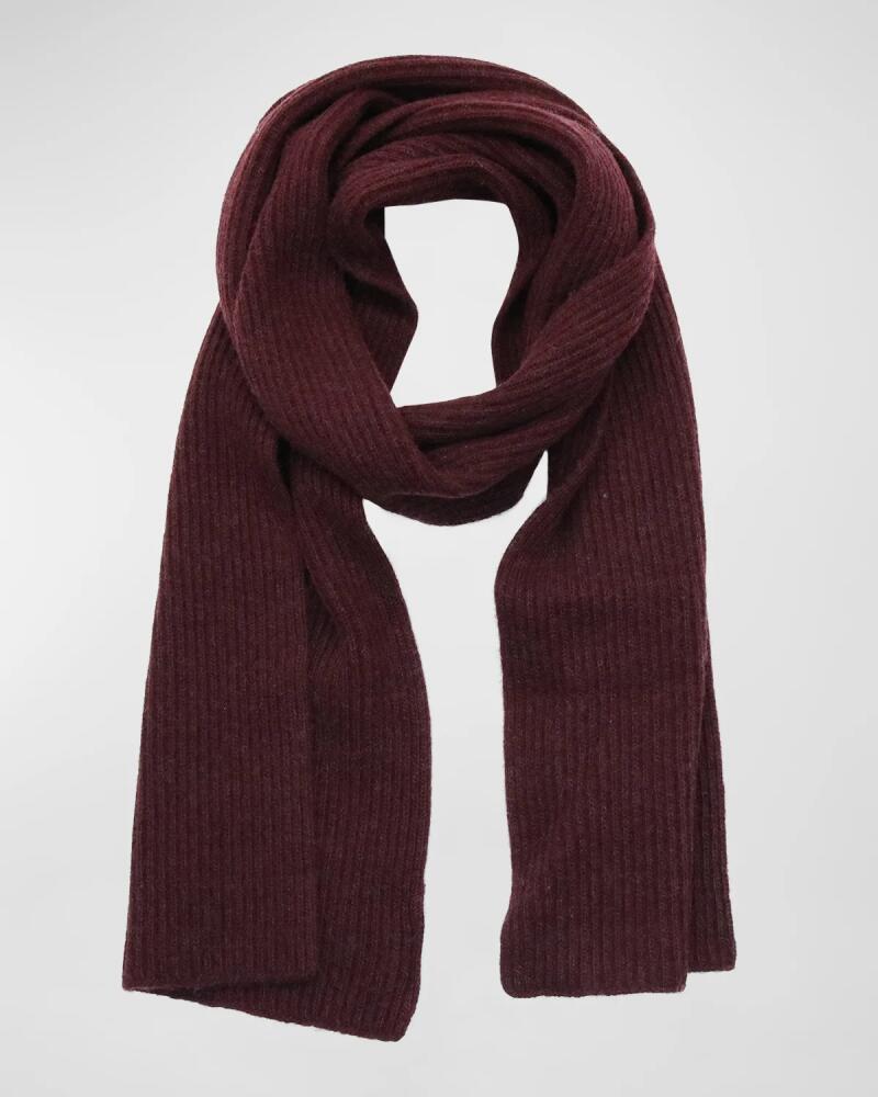 Bergdorf Goodman Men's Rib Cashmere Scarf Cover