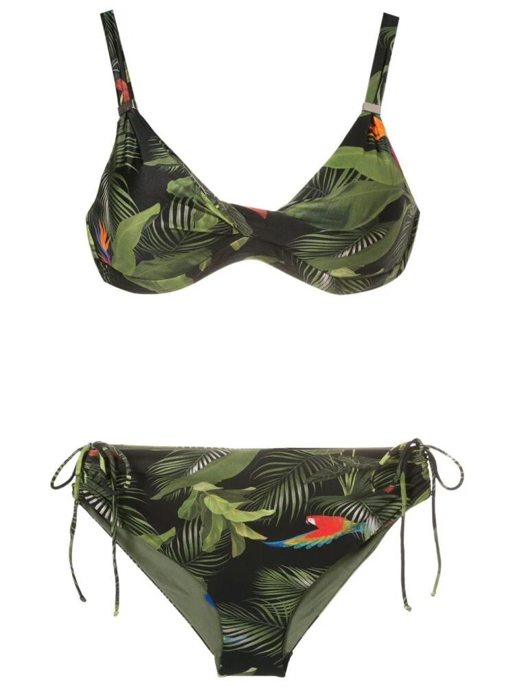 Lygia & Nanny Marcela high-waist bikini set - Green Cover