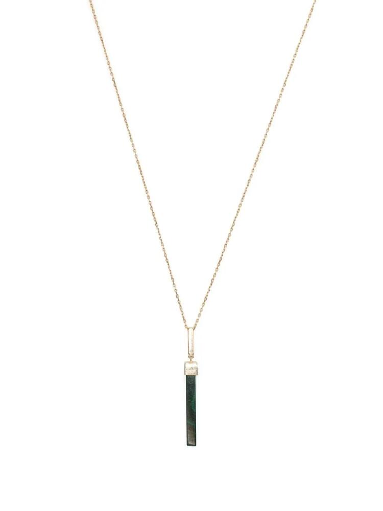 Mateo Onyx Bar pendant necklace - Green Cover