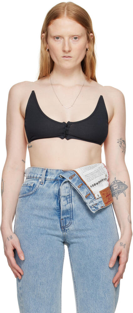 Y/Project Black Invisible Strap Bralette Cover