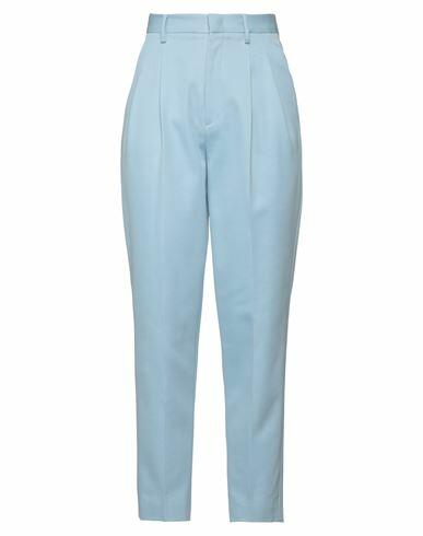 Red Valentino Woman Pants Sky blue Cotton, Virgin Wool Cover