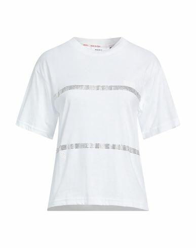 Gcds Woman T-shirt White Cotton Cover