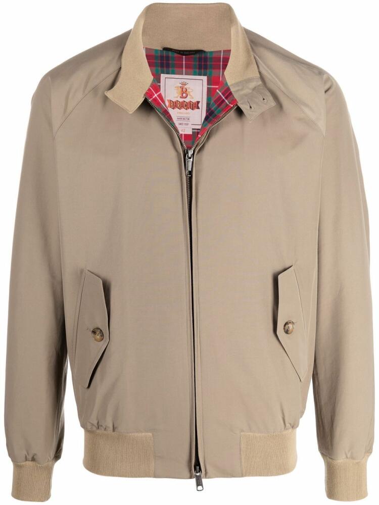 Baracuta lightweight zip bomber jacket - Neutrals Cover