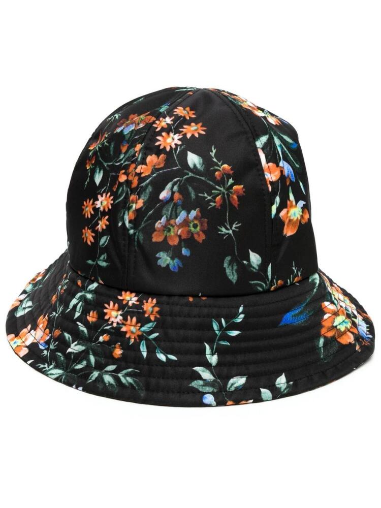 ERDEM floral-print bucket hat - Black Cover