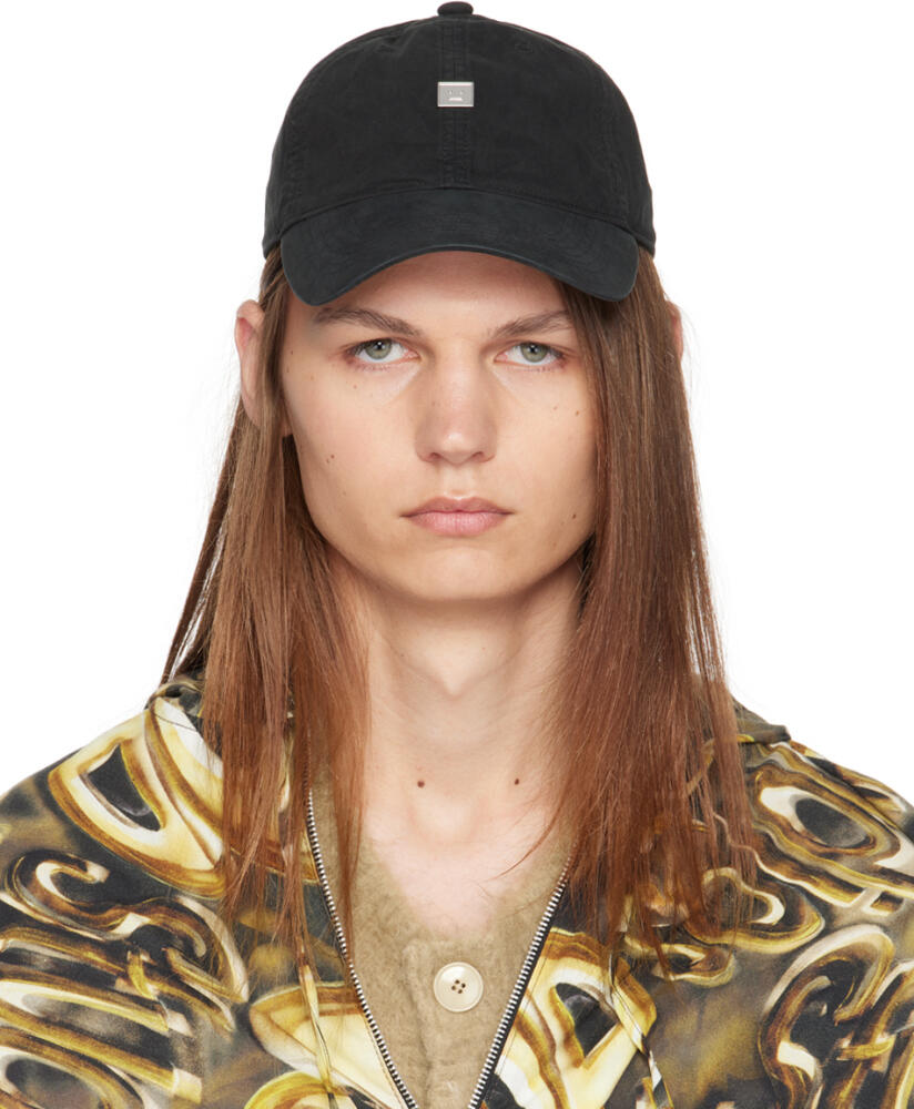 Acne Studios Black Metal Logo Cap Cover