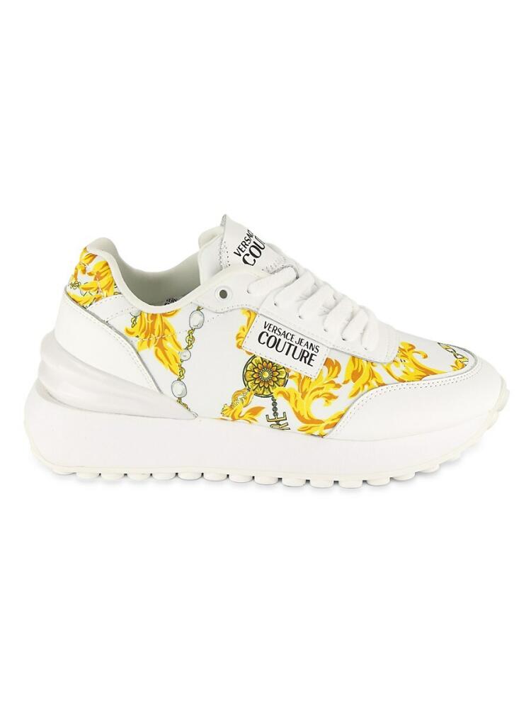 Versace Jeans Couture Women's Baroque Low Top Chunky Sneakers - White Multi Cover