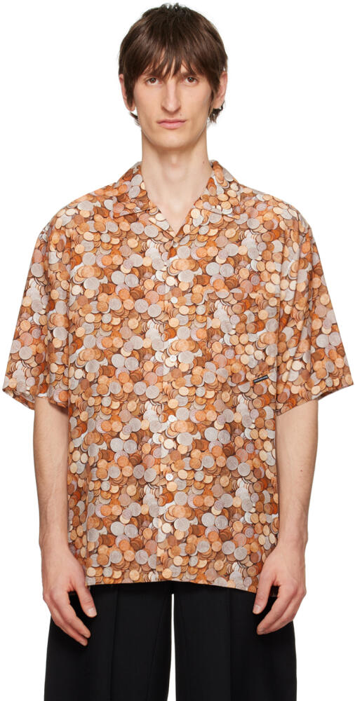 Alexander Wang Orange & Tan Coin Shirt Cover