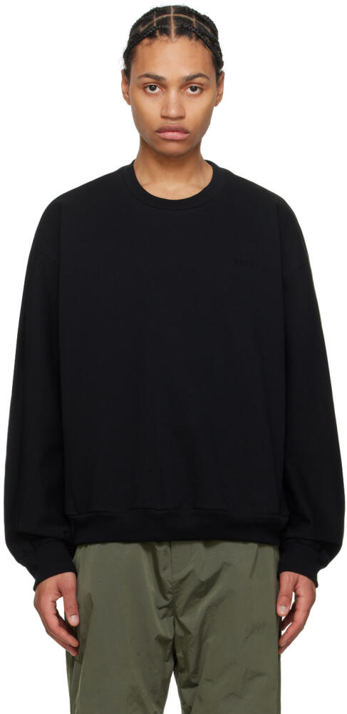 Juun.J Black Embroidered Sweatshirt Cover